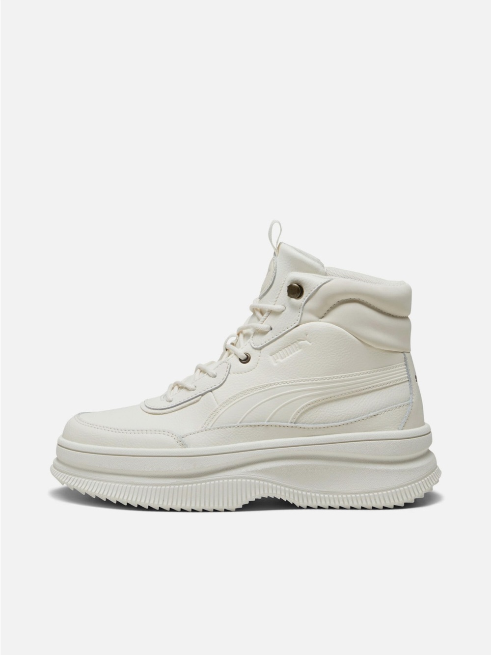 Puma Womens Mayra White High-Top Platform Sneakers Boots - Picture 4 of 13